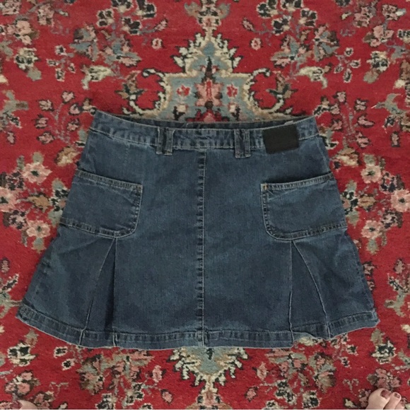 Vintage Lacoste 1990’s Jean Denim Mini Skirt  44 TRENDING VINTAGE LACOSTE DENIM - Picture 10 of 11